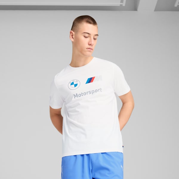 T-shirt BMW M Motorsport Essentials Logo Homme, PUMA White, extralarge